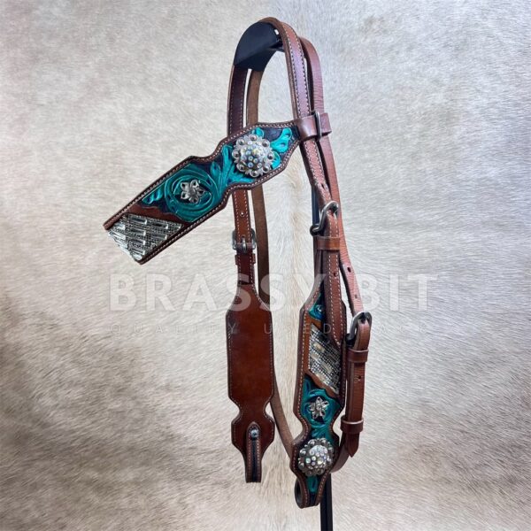 Showman Bling Western Browband Headstall