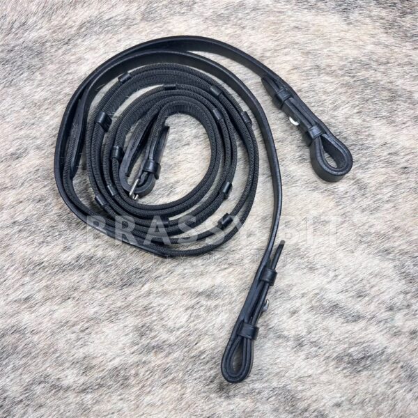 57" Pebble Grip Web English Reins