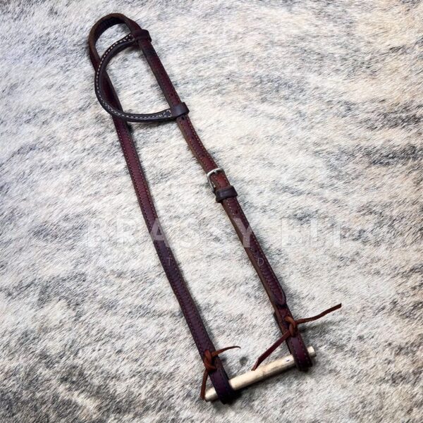 Large Horse One Ear Western Leather Headstall