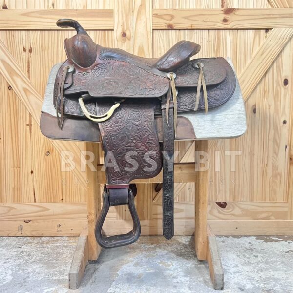15.5" Vintage Circle Y Roping Saddle