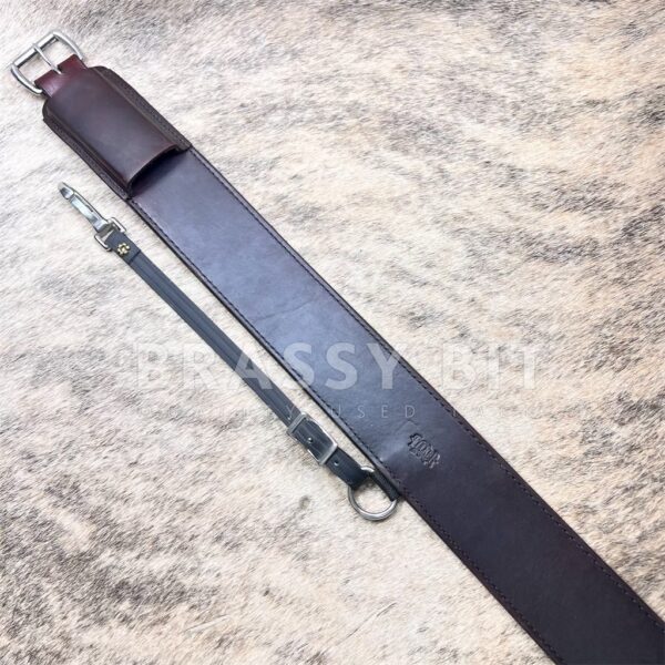 37" Tucker Leather Back Cinch