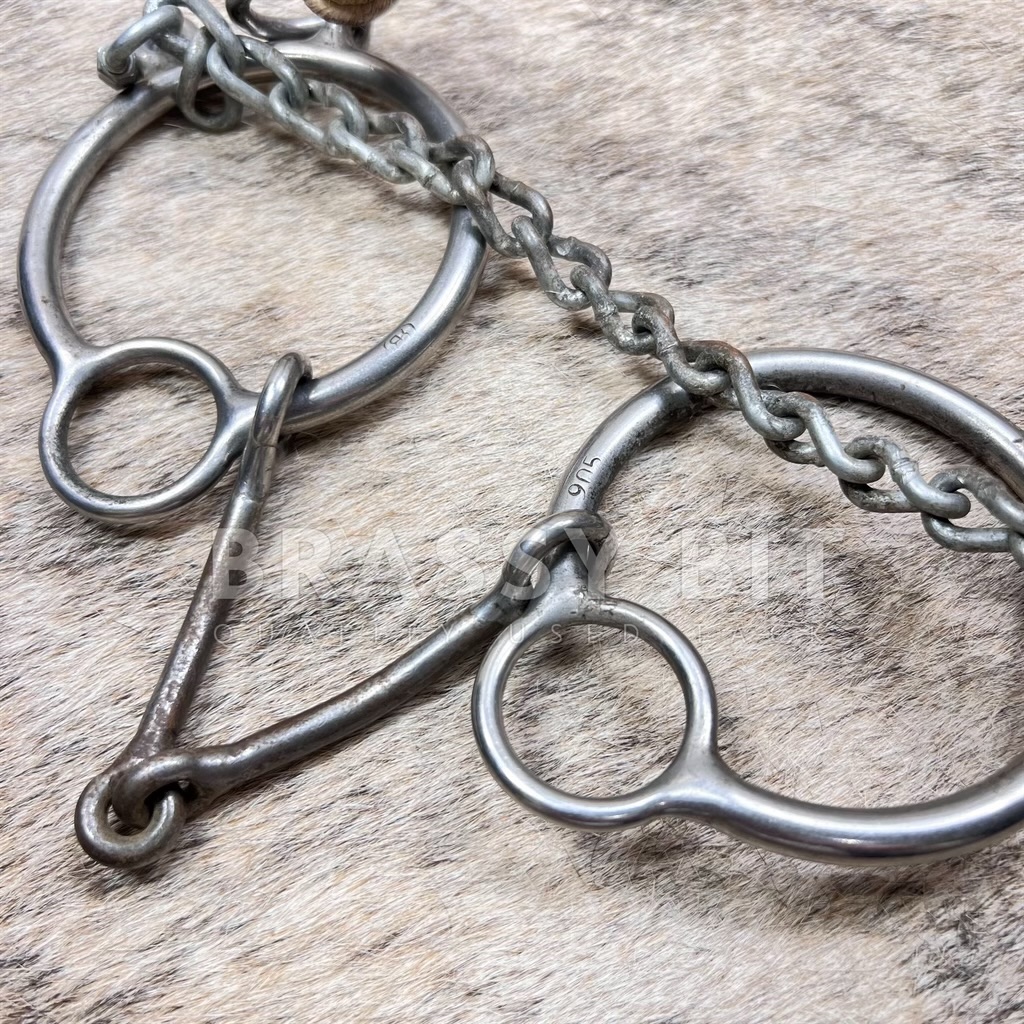 5″ Reinsman Large Ring Combo Bit – Brassy Bit Tack