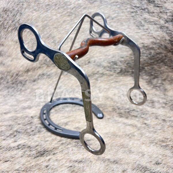 5 3/8" Crockett Renalde Silver Mounted Curb Bit