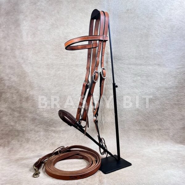 Rick Wheat Noavel Training Bosal w/ Headstall & Split Reins