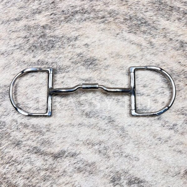 5.75" Myler D Ring Low Port Comfort Snaffle w/ Hooks