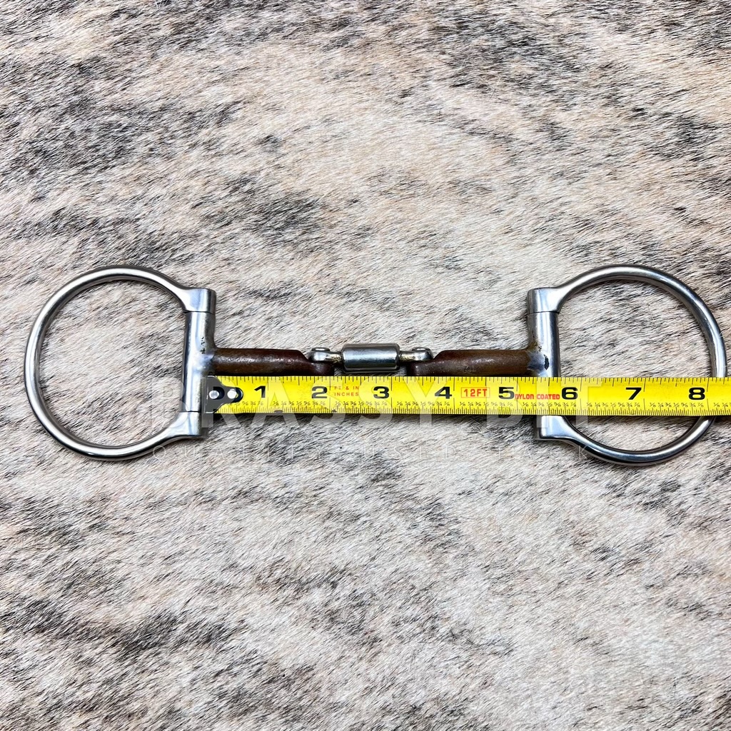 Mors De Filet Myler à Anneaux En D Multicolore Pour Cheval - Confort Barrel Roller - Neuf - Fabriqué Au Pakistan