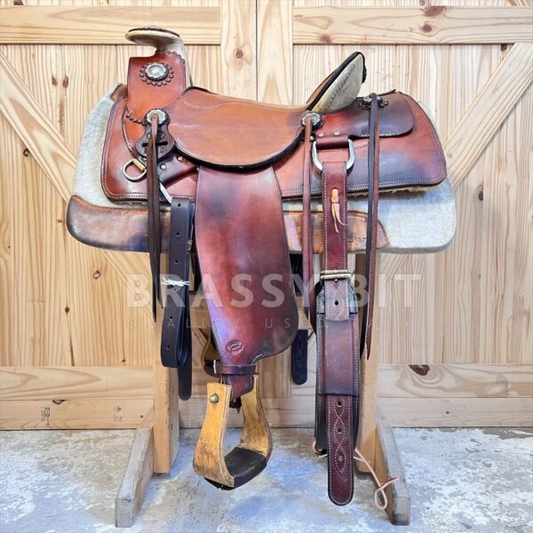 14.5” Langerud Custom Sante Fe Style Western Saddle