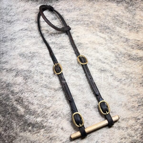Large Horse Western Saddle Co One Ear Leather Headstall