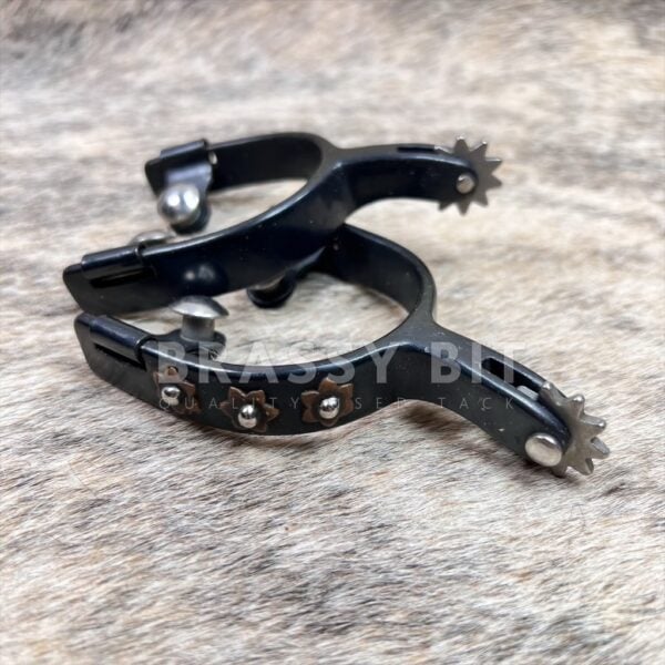 Weaver Ladies/Youth Copper Floral Western Spurs