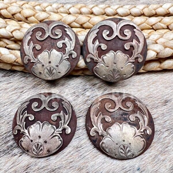 Cowperson Tack Silver Plated Conchos
