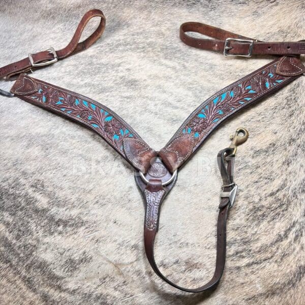 Martin Saddlery Tooled Western Breast Collar