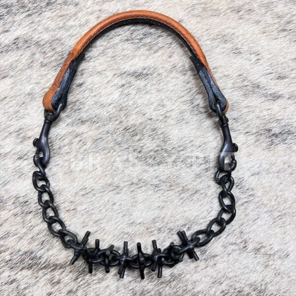 Weaver Leather Oil Rubbed Pronged Chain Goat Collar