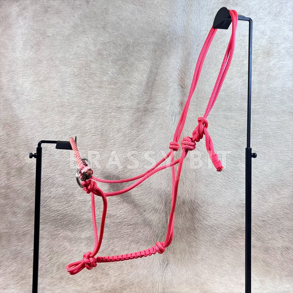 H/S Brassy Bit Tack Rope Halter w/ Lariat Rope Nose – Brassy Bit Tack