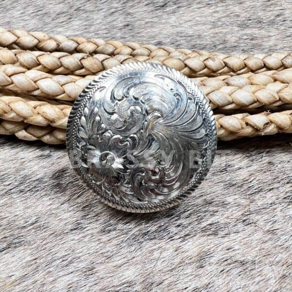 Montana Silversmiths Engraved Silver Breast Collar Center