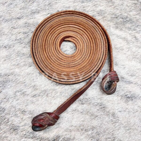 97" Leather Split Reins w/ Loop Ends