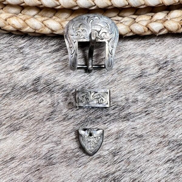 Silver Plated Buckle Set