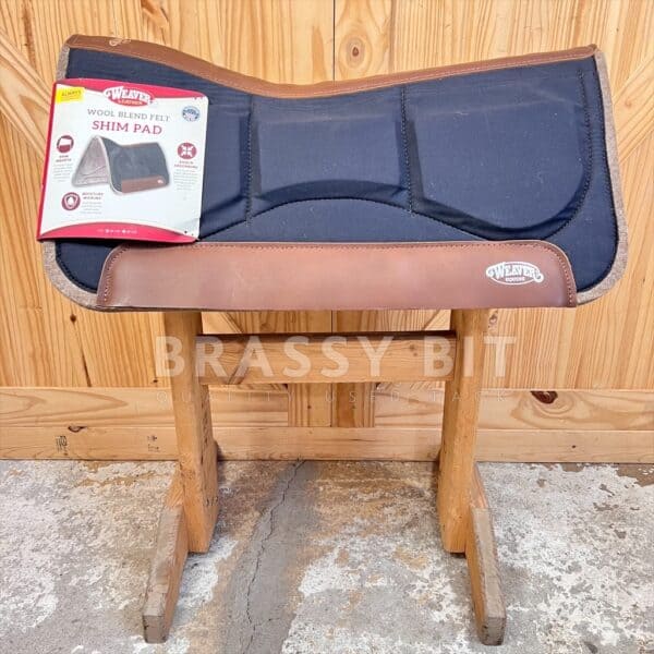 30" Weaver Felted Wool Shim Black Saddle Pad