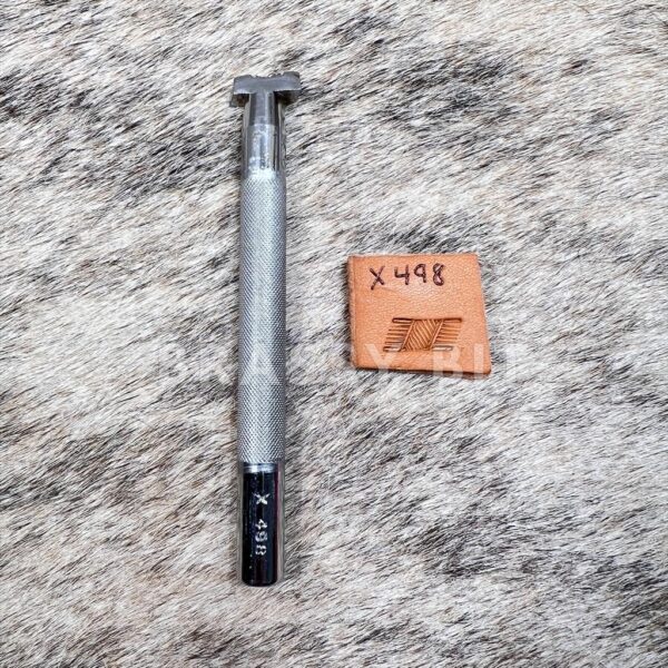 Craftool Leather Stamping Tool X498 Slanted Basketweave Stamp