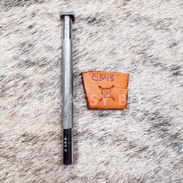 Vintage Craftool USA G548 Geometric Waffle Leather Stamping Tool