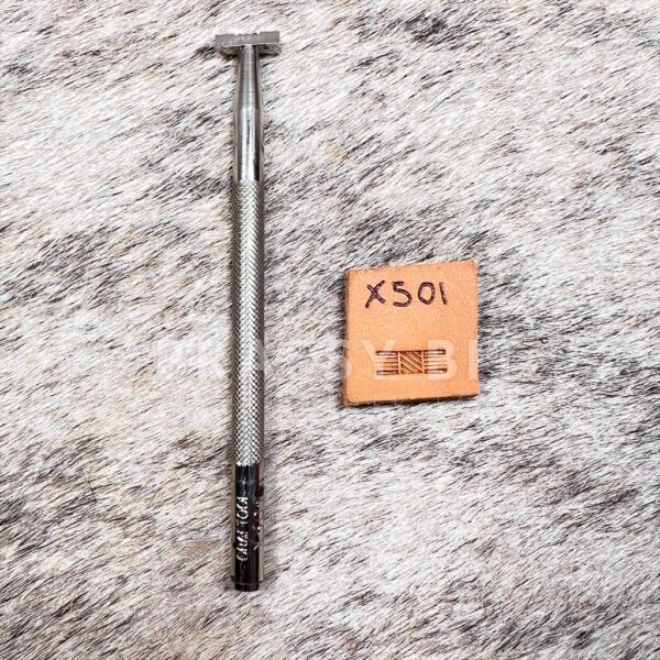 Craftool Leather Stamping Tool X501 Narrow Basketweave Stamp