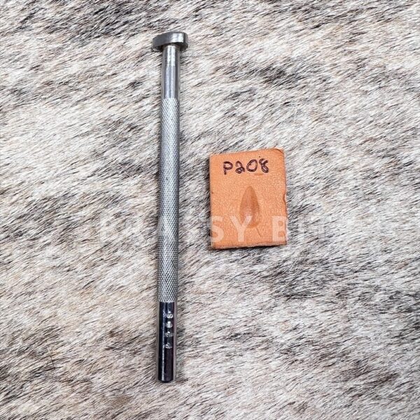 Vintage Craftool USA Leather Stamping Tool P208 Pear Shader