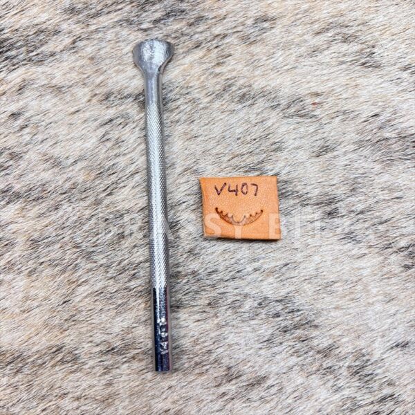 Vintage Crafttool USA Leather Stamping Tool V407 Scalloped Veiner