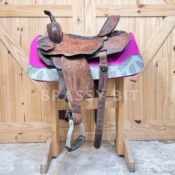 14" Double J Pozzi Pro Racer Barrel Saddle