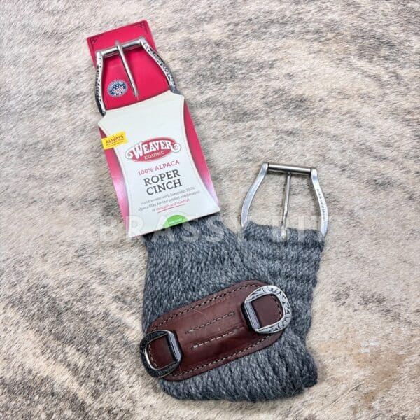 28" Weaver Alpaca Mohair Roper Cinch w/ Jeremiah Watt Hardware