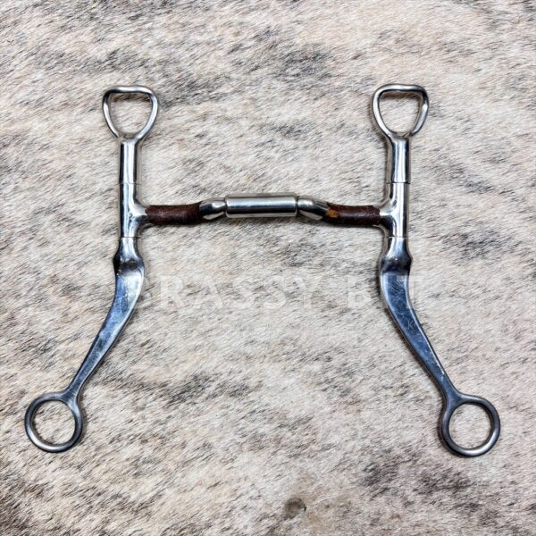 5" Myler Flat Shank Forward Tilt Ported Barrel Curb