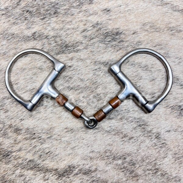 5" D Ring Snaffle Snaffle w/ Copper Rollers