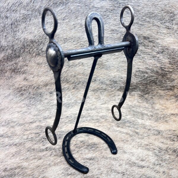 5" Vintage Handmade Sterling Mounted Western Curb Bit