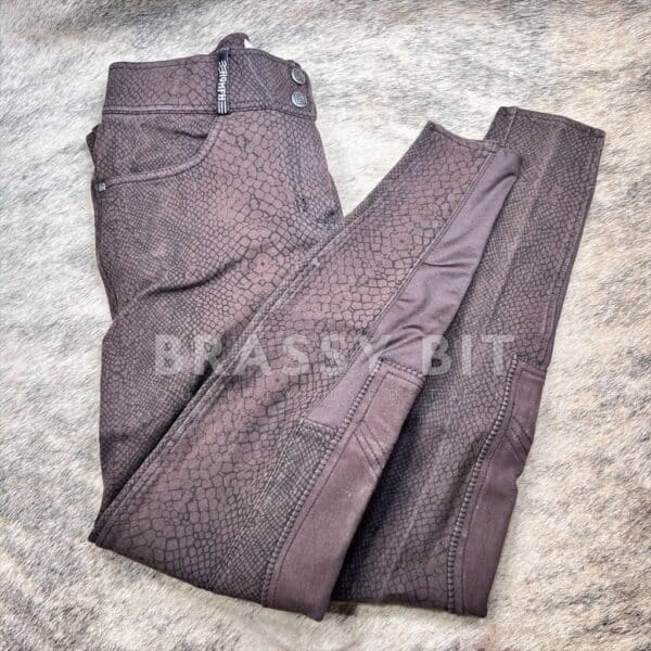 Romfh Snakeskin Pattern Knee Patch Riding Breeches 26R