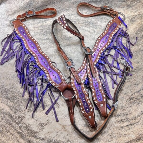 Purple Fridge & Bling Tack Set