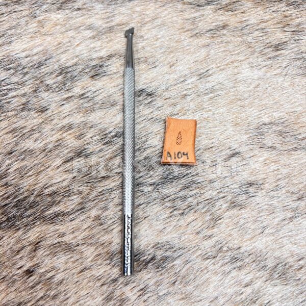 Vintage Crafttool USA Leather Stamping Tool A104 Backgrounder