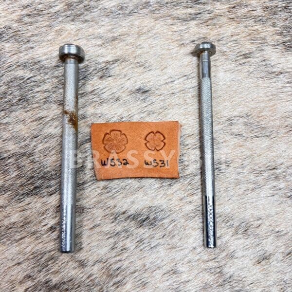 Vintage Craftool USA W532 & W531 Flower Leather Stamping Tool Bundle