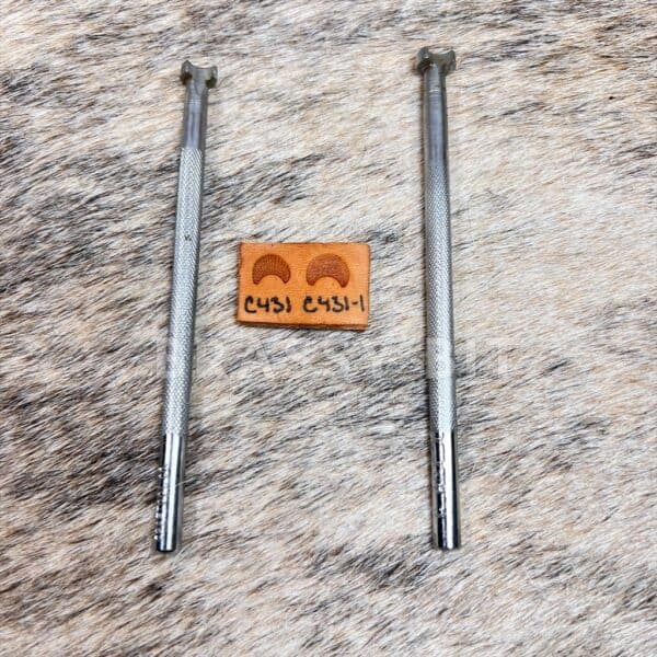 Vintage Craftool USA Leather Stamping Tool C431 & C431-1 Camouflage Bundle