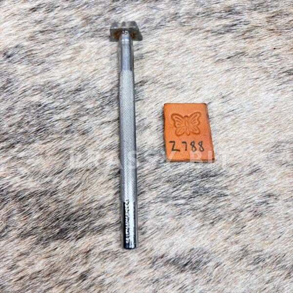 Vintage Craftool Leather Stamping Tool Z788 Butterfly Stamp