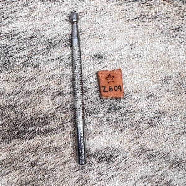Vintage Craftool USA Z609 Geometric Star Leather Stamping Tool