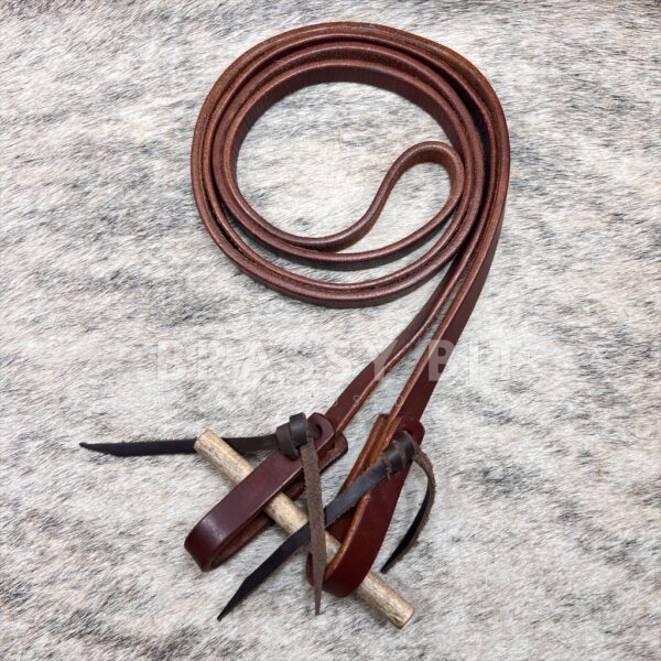 7' Hot Oiled Leather Roper Reins