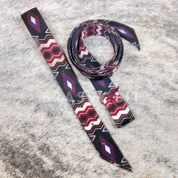 Southwestern Pattern Nylon Cinch Latigo Set