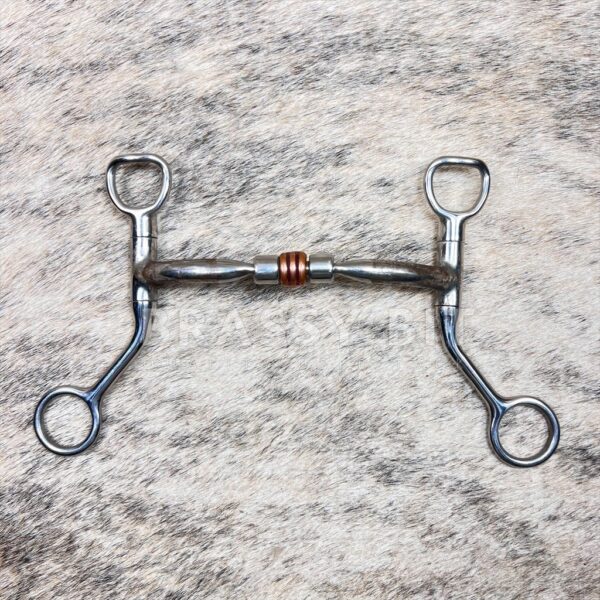 5.25" Myler HBT Short Shank Comfort Snaffle w/ Copper Roller