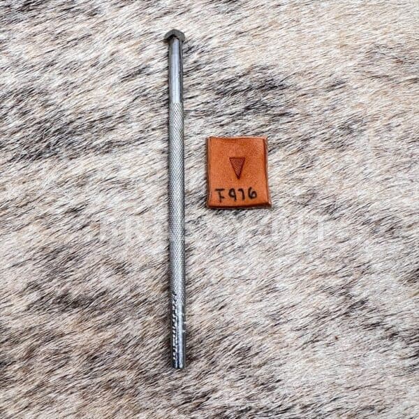 Vintage Craftool USA Leather Stamping Tool F976 Checkered Figure Beveler